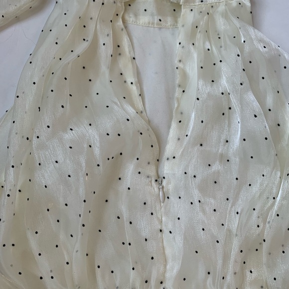 NWT Nasty Gal Let Em Bow Spotty mini dress high neck bow keyhole back size M - Picture 9 of 10